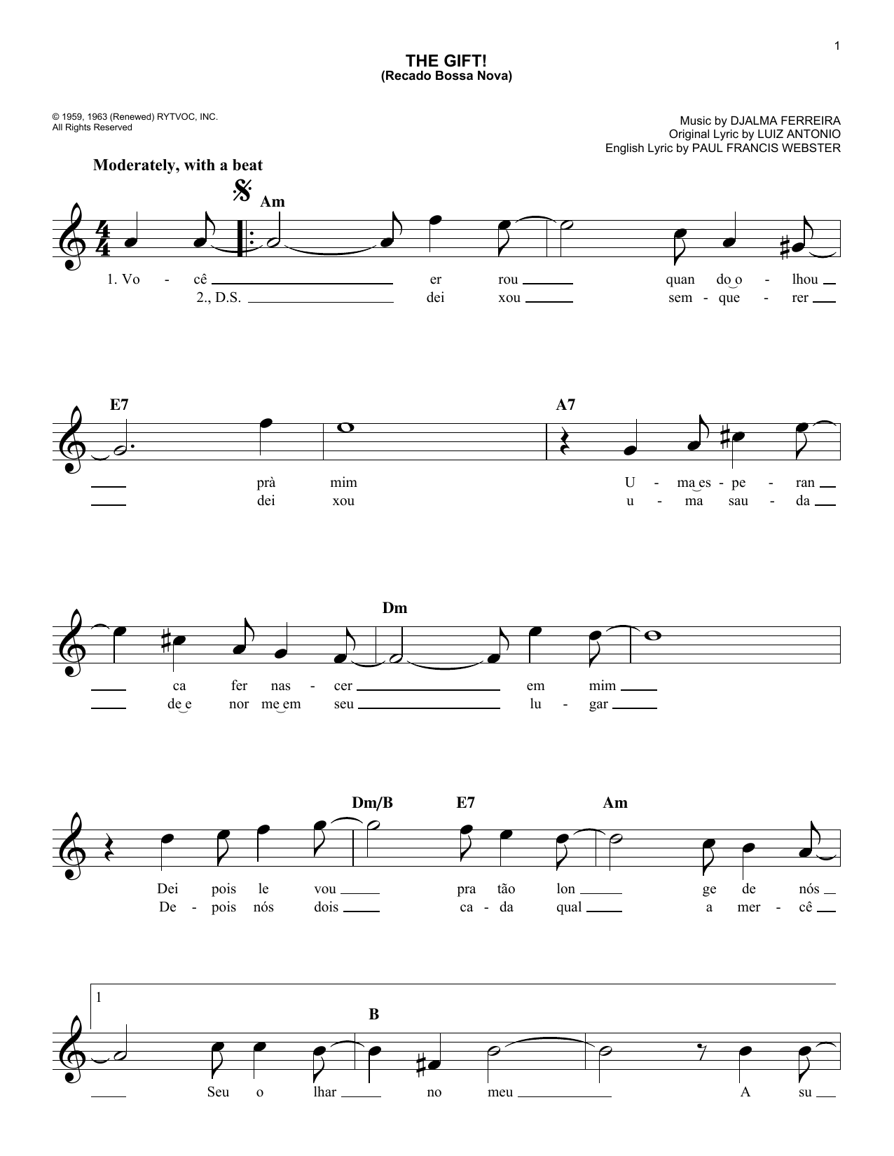Produktbild zu: The Gift! (Recado Bossa Nova)