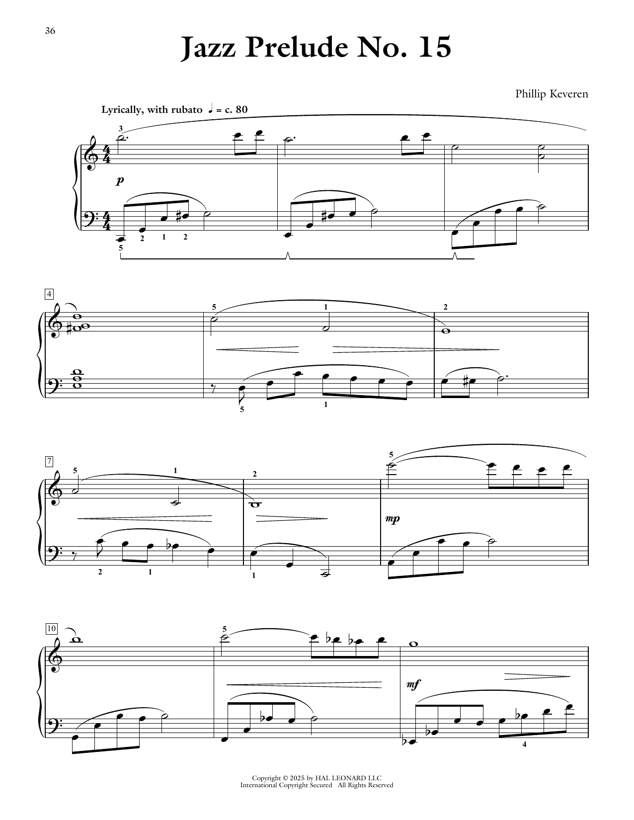 Produktgalerie: Seite 1 von 1 Jazz Prelude No. 15, Phillip Keveren, Klavier