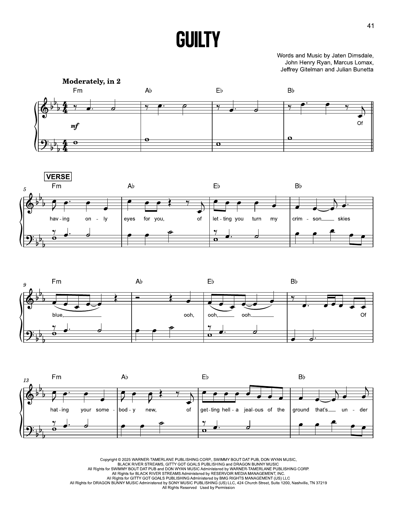 Produktgalerie: Seite 1 von 1 Guilty, Teddy Swims