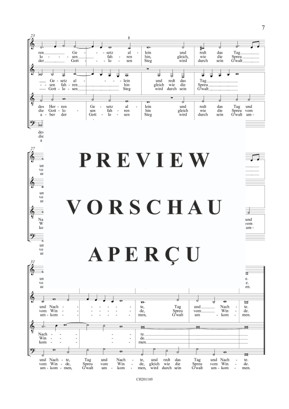 Produktgalerie: Seite 10 von 11 Der gantz Psalter Davids, Bd. 1, Psalm 1 - 30, , (Gemischter Chor)