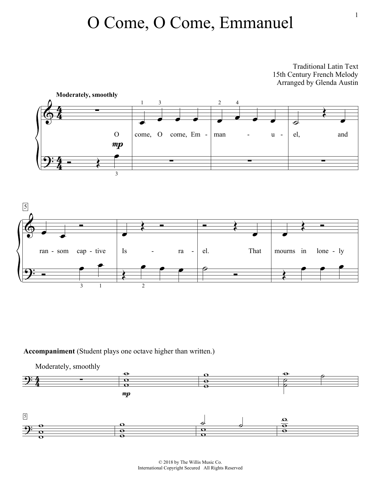 Produktbild zu: O Come, O Come, Emmanuel