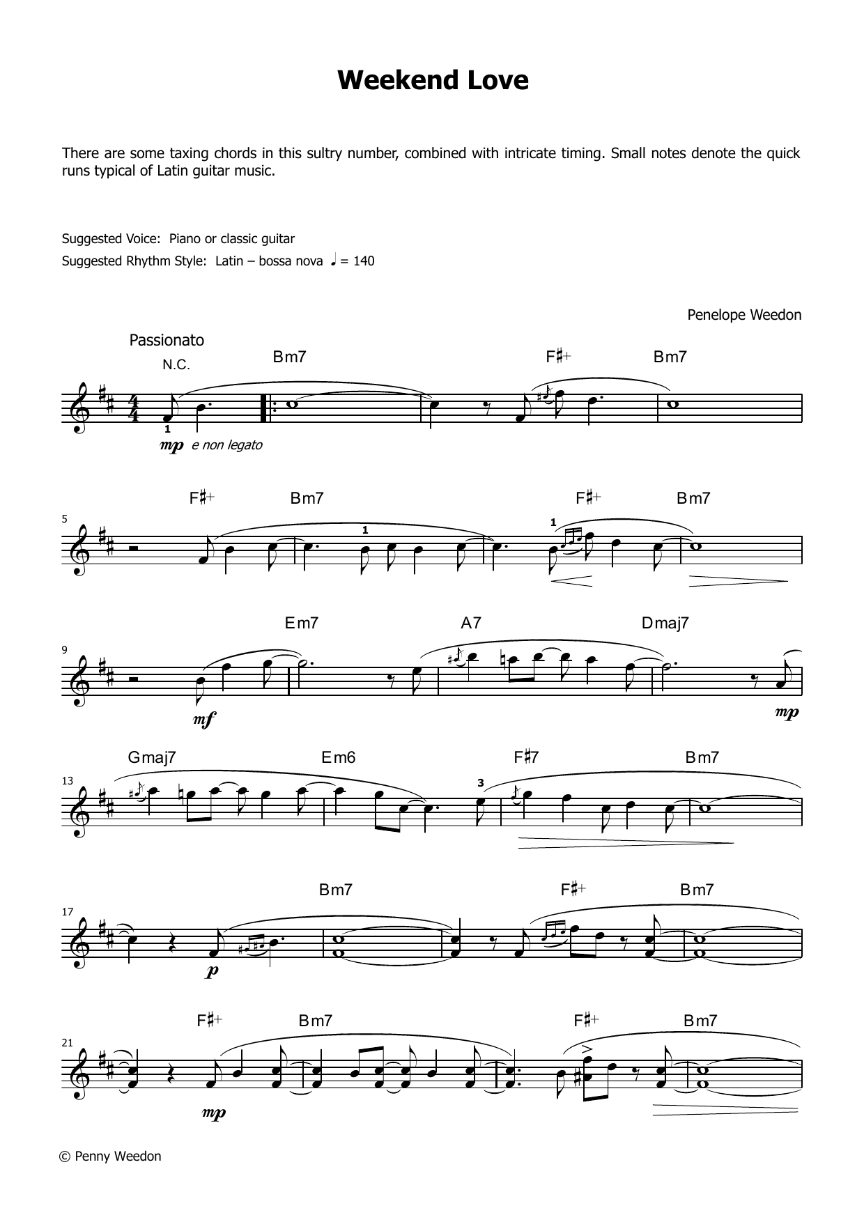 Produktgalerie: Seite 1 von 1 Weekend Love (LCME Electronic Keyboard Grade 8 List B), Penny Weedon, Klavier