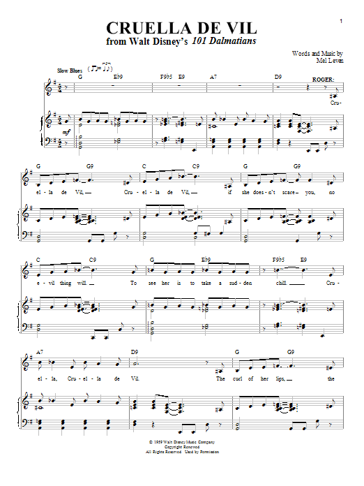 Produktbild zu: Cruella De Vil (from 101 Dalmations)