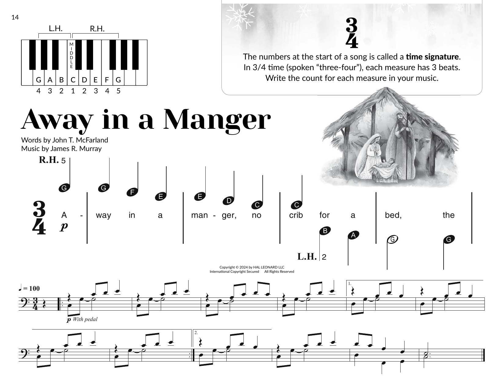 Produktbild zu: Away In A Manger (arr. Brittany McCorriston)