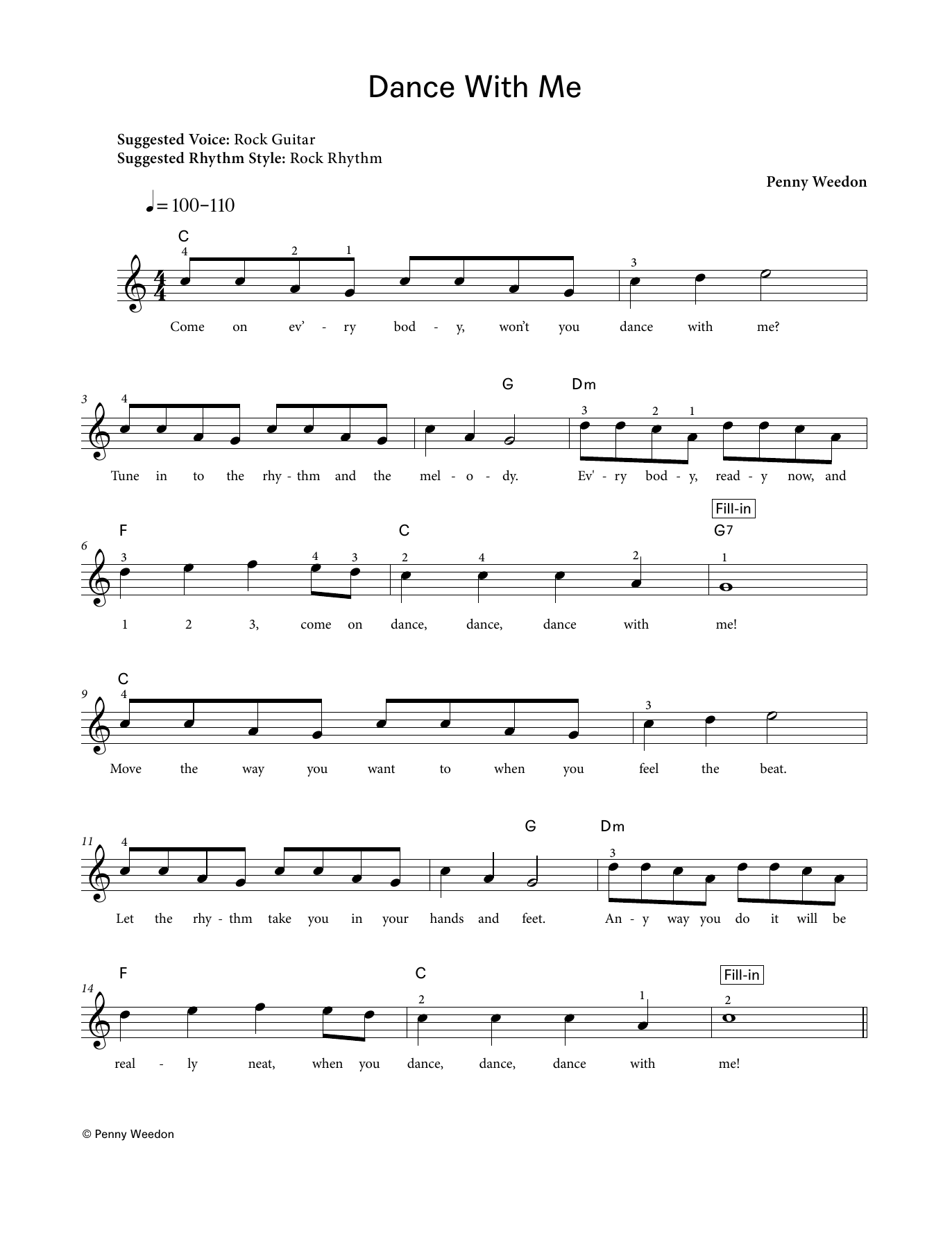Produktgalerie: Seite 1 von 1 Dance With Me (LCME Electronic Keyboard Grade 1 List B), Penny Weedon, Klavier