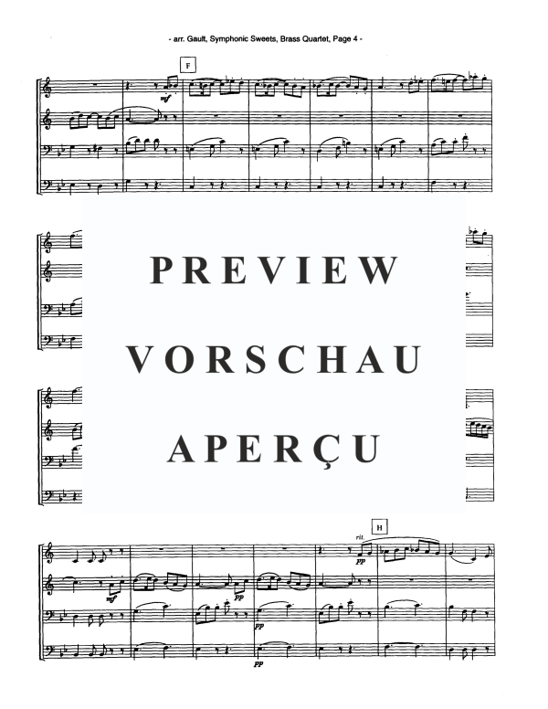 Produktgalerie: Seite 6 von 11 Symphonic Sweets, , Blechbläser Quartett