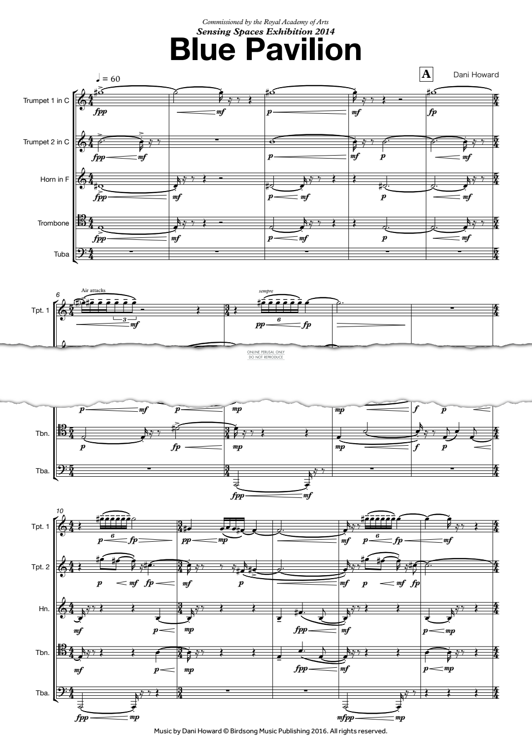 Produktgalerie: Seite 1 von 1 Blue Pavilion, Dani Howard, Horn, Posaune, Trompete, Tuba