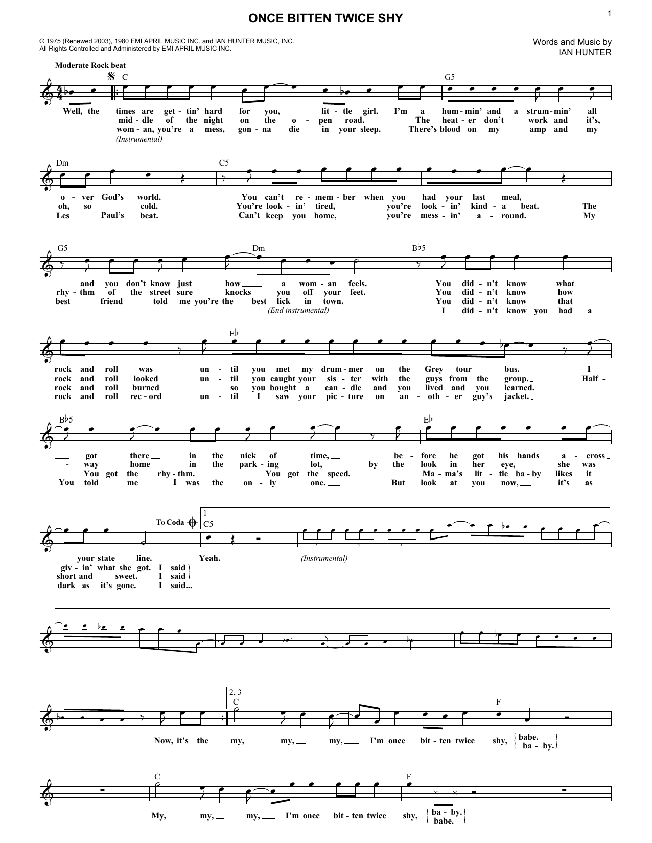 Produktgalerie: Seite 1 von 1 Once Bitten Twice Shy, Great White, Melodieinstrument