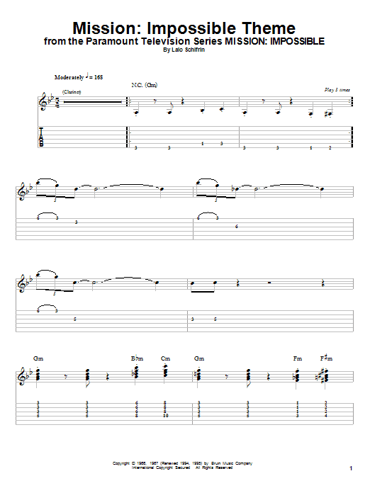 Product gallery: Page 1 of 1 Mission: Impossible Theme, Lalo Schifrin