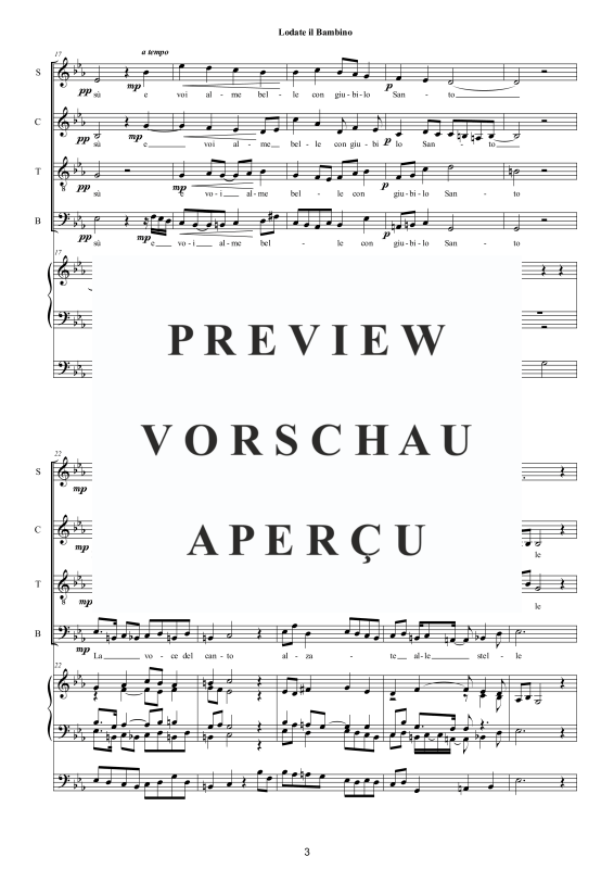 Produktgalerie: Seite 4 von 9 Lodate il Bambino - Canto di Natale, , Gemischter Chor und Orgel
