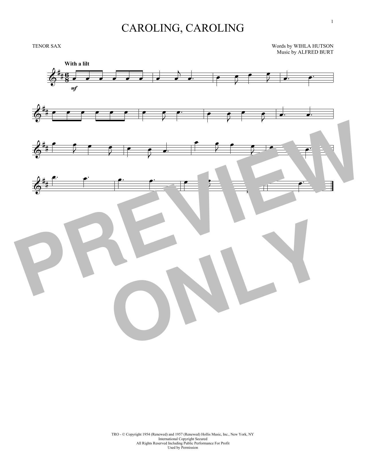 Product gallery: Page 1 of 1 Caroling, Caroling, Alfred Burt