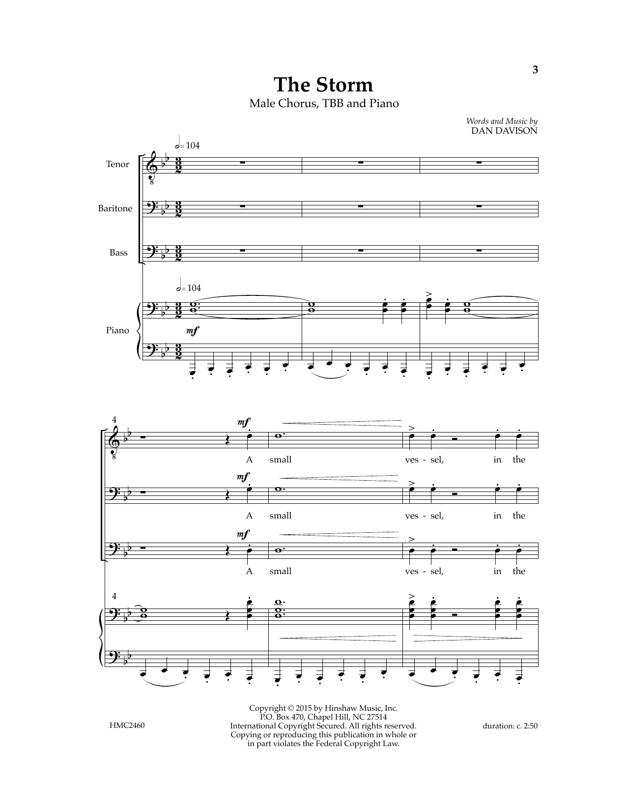 Produktgalerie: Seite 1 von 1 The Storm, Dan Davidson, Chor