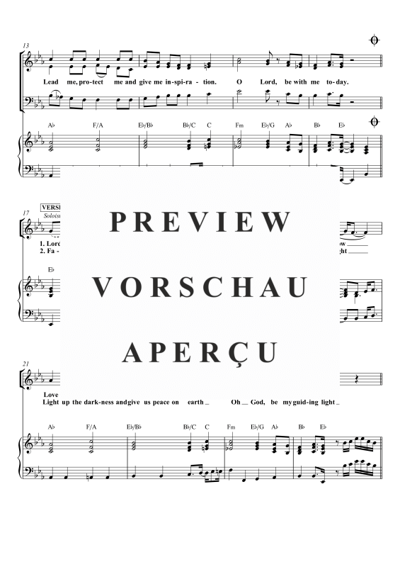 Produktgalerie: Seite 8 von 11 Morning Praise (Come, O Lord, Be With Me Today), , Gemischter Chor SAB, Sopran Solo und Klavier