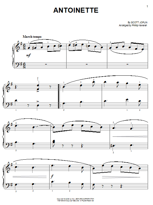 Produktbild zu: Antoinette (arr. Phillip Keveren)