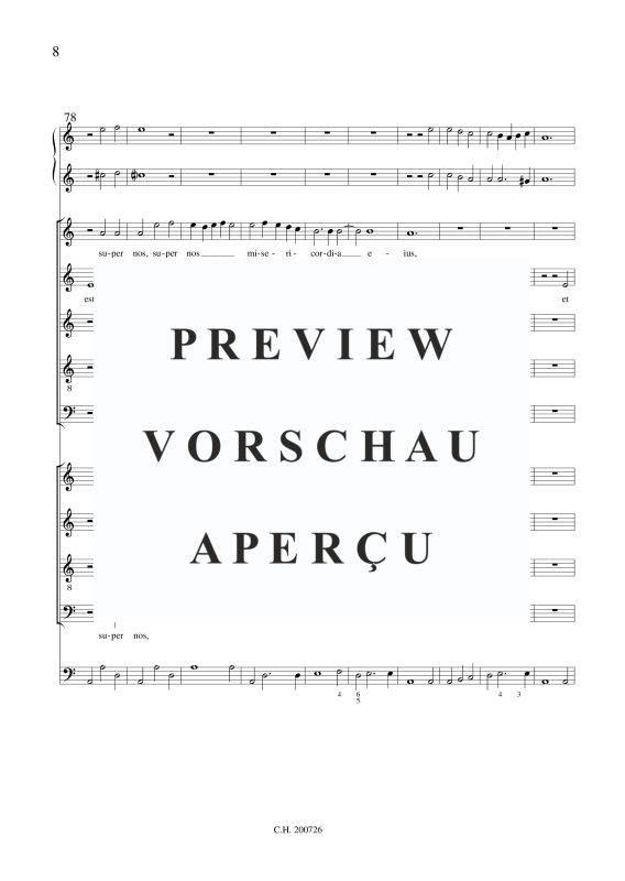 gallery: Laudate Dominum , , (2 Chöre 9-stimmig, 2 Violinen und BC)