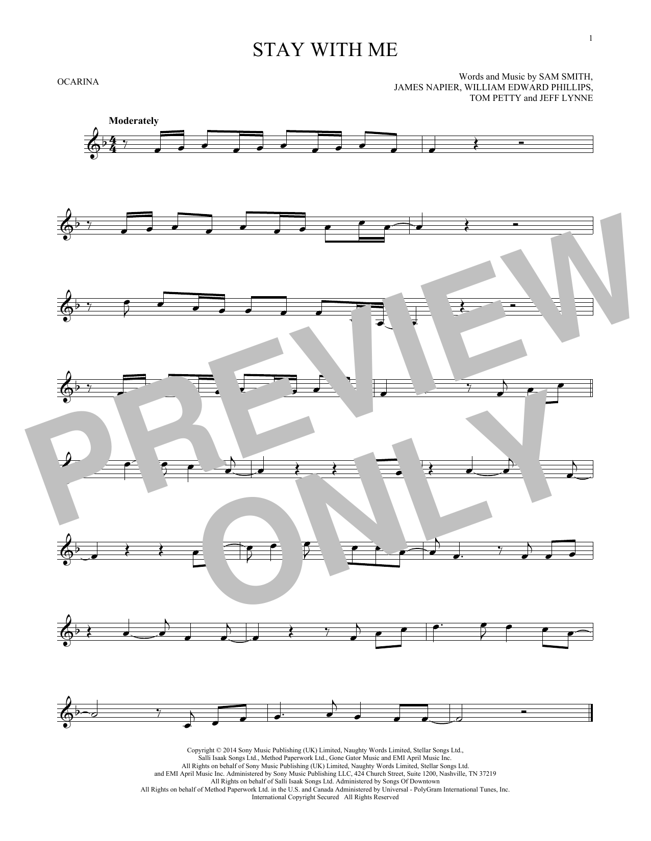 Product gallery: Page 1 of 1 Stay With Me, Sam Smith