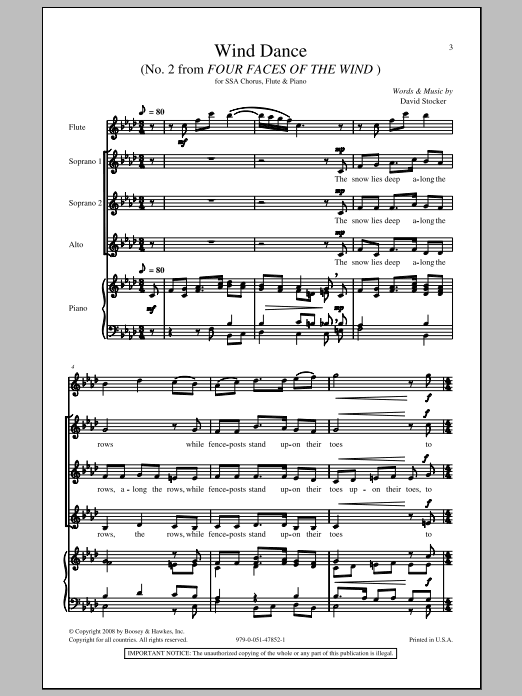Produktgalerie: Seite 1 von 1 Wind Dance, David Stocker, Chor