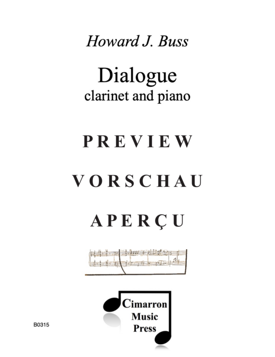Product gallery: Page 2 of 21 Dialogue , , (clarinet and piano)