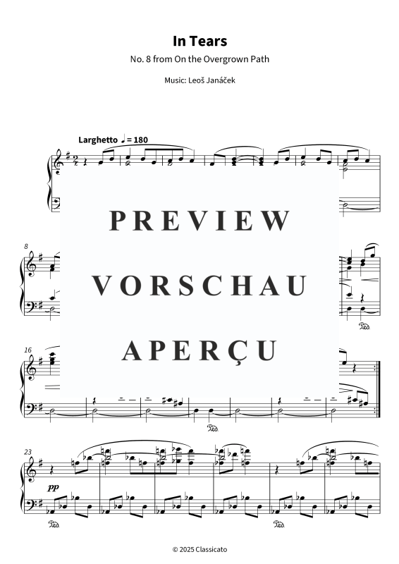 Product gallery: Page 5 of 7 In Tears - No. 9 from On the Overgrown Path, , Piano Solo