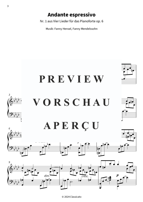 Product gallery: Page 5 of 11 Vier Lieder für das Pianoforte op. 6, , Piano Solo