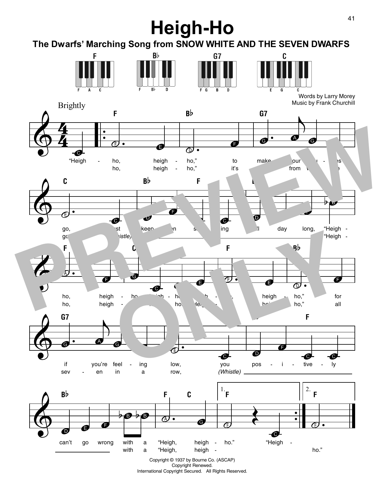 Produktbild zu: Heigh-Ho (from Snow White And The Seven Dwarfs)