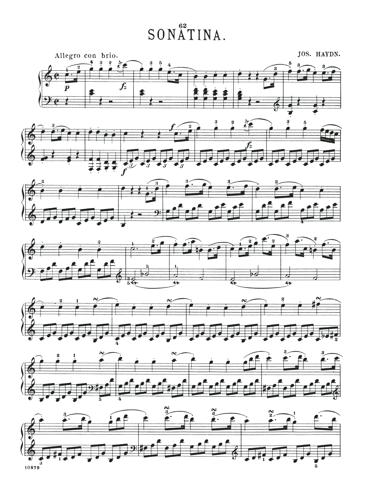 Produktbild zu: Sonatina No. 1 In C Major