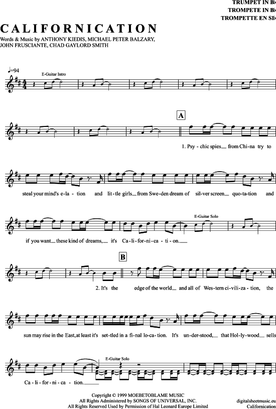 Produktbild zu: Californication Red Hot Chili Peppers