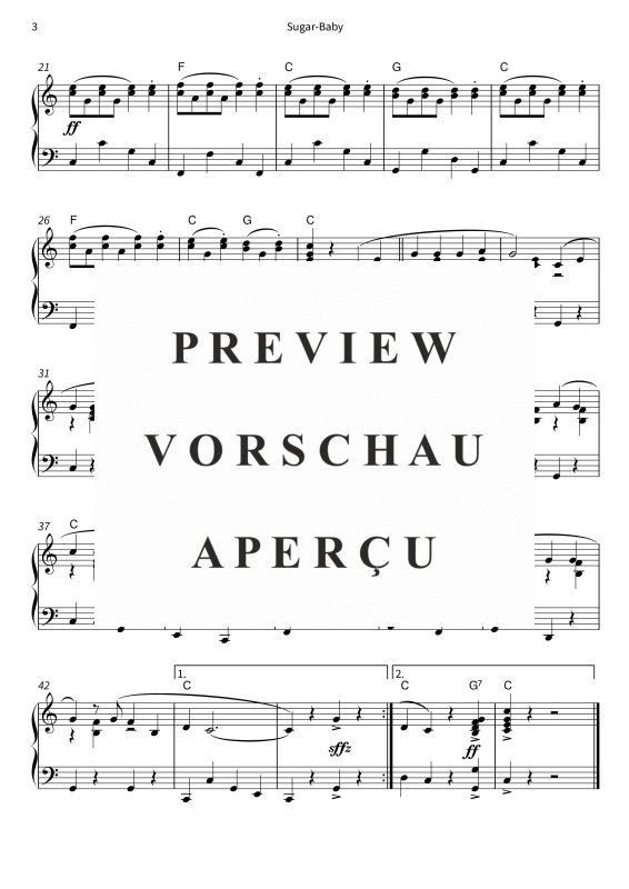 Product gallery: Page 5 of 5 Sugar-Baby, Peter Kraus, Piano Solo