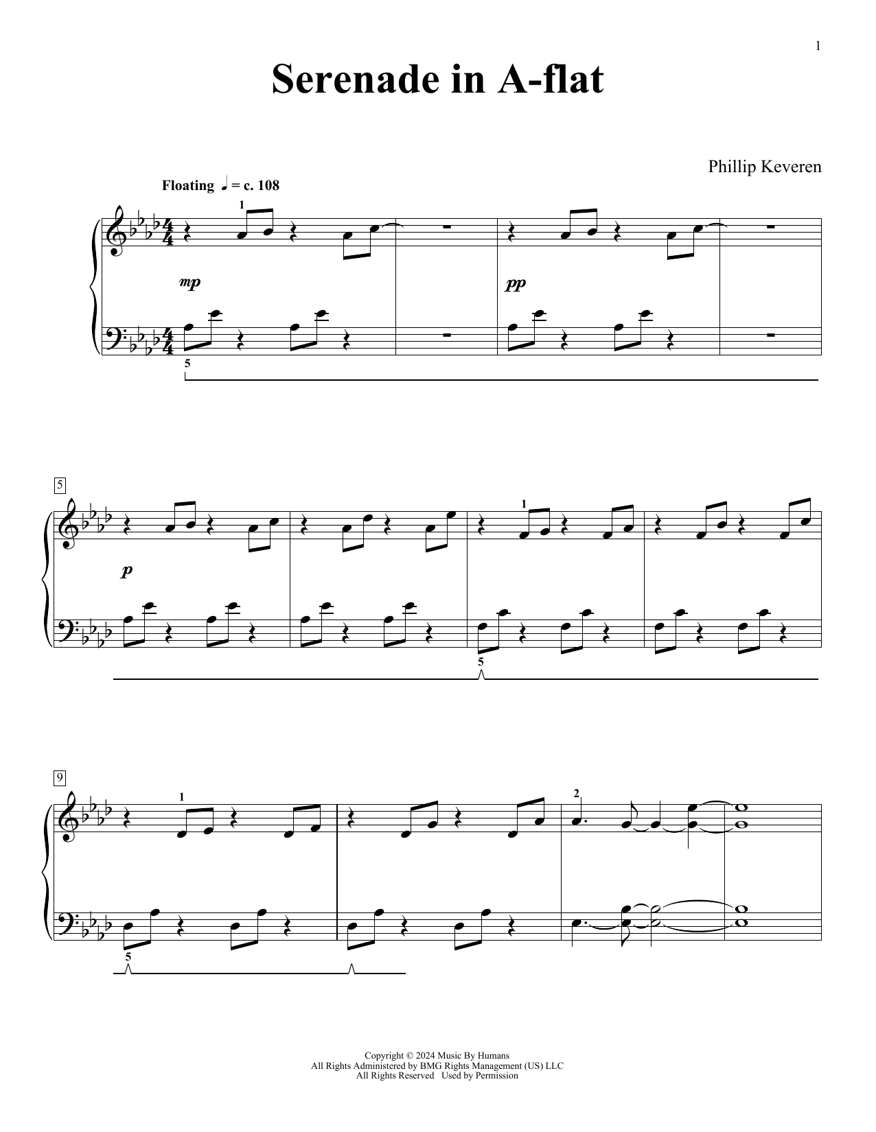 Product picture to: Serenade In A-flat (From The Very Beginning)