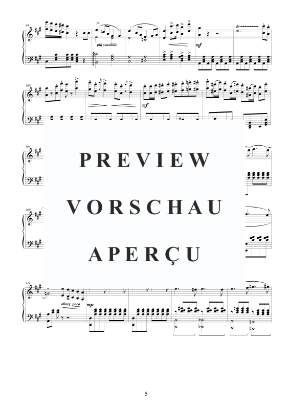 Produktgalerie: Seite 6 von 11 La Traviata - (Act 1) Preludio-Introduzione-Brindisi - Piano Verion, , Klavier Solo