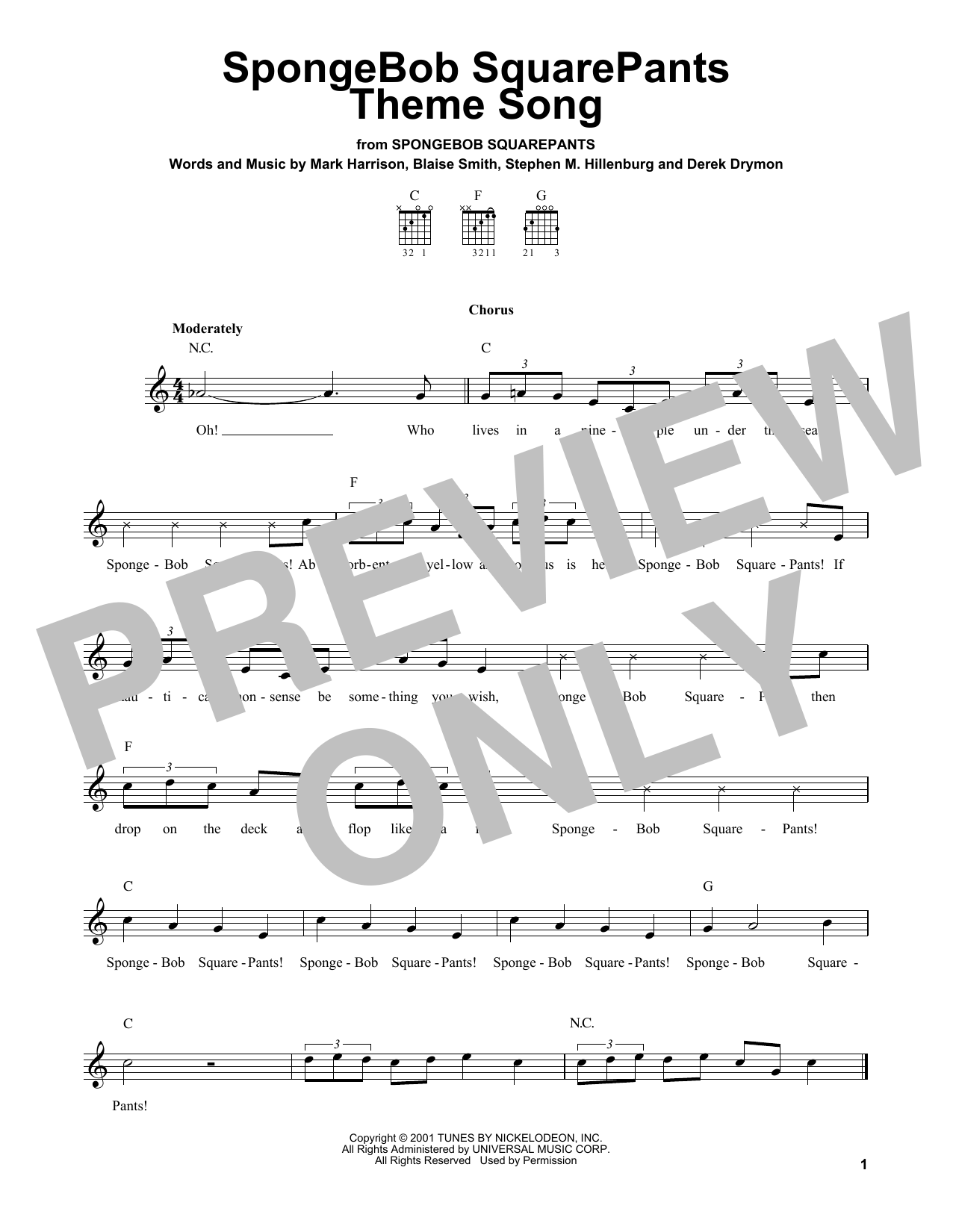 Produktbild zu: SpongeBob SquarePants Theme Song