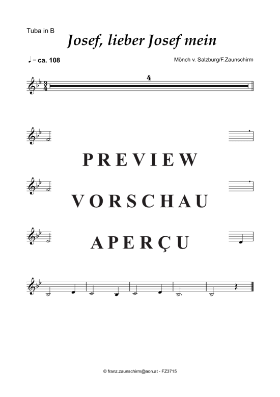 Product gallery: Page 5 of 6 Josef, lieber Josef mein , , (tuba + piano)