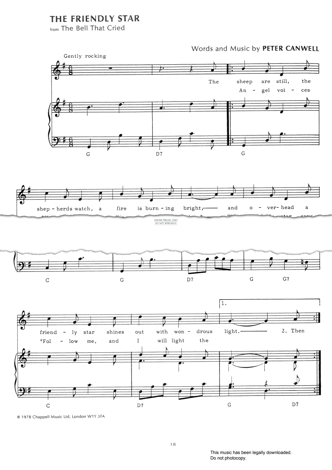 Produktbild zu: The Friendly Star (from 'The Bell That Cried')