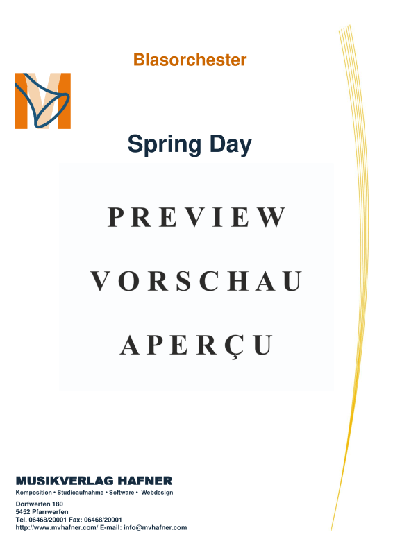 Product gallery: Page 4 of 11 Spring Day, , (large wind orchestra)