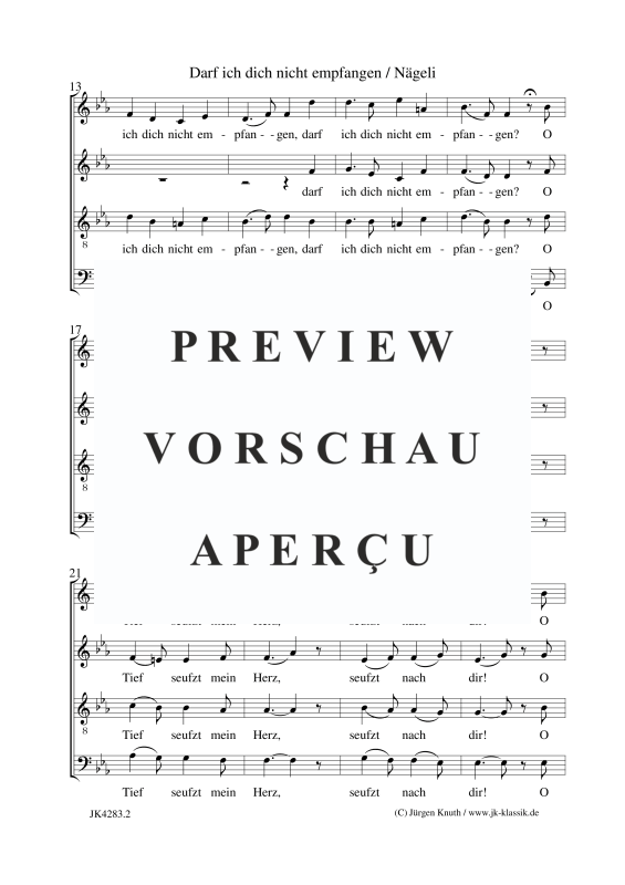 Produktgalerie: Seite 3 von 6 Darf ich dich nicht empfangen, , Gemischter Chor