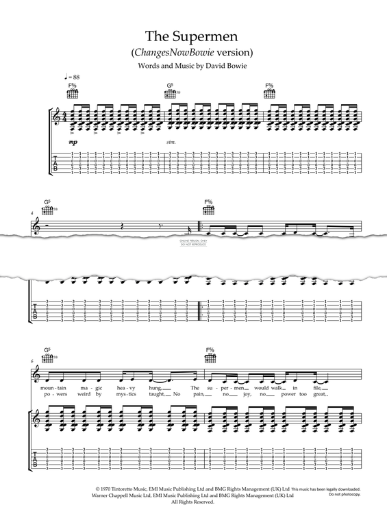 gallery: The Supermen, David Bowie, Gesang, Gitarre