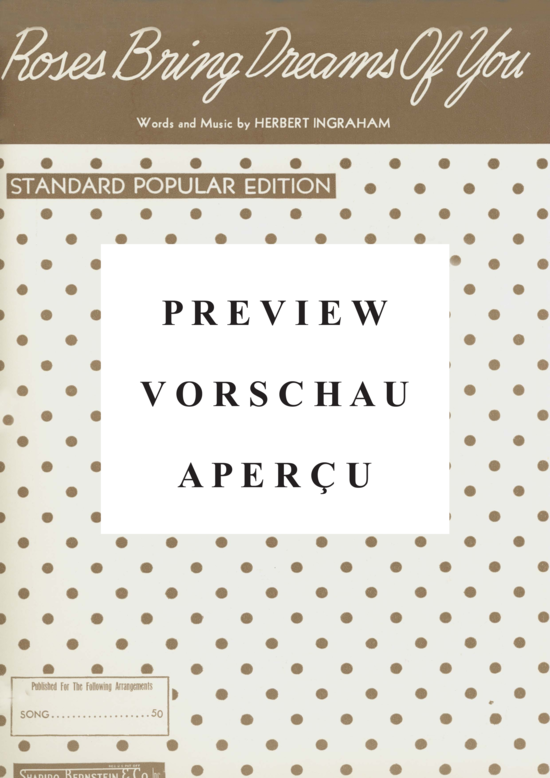 Produktgalerie: Seite 2 von 8 Roses Bring Dreams Of You , Popular Standard, Klavier und Gesang