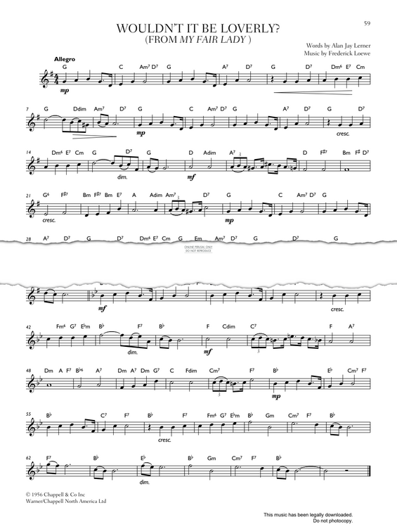 Produktgalerie: Seite 1 von 1 Wouldn't It Be Loverly? (from 'My Fair Lady'), Frederick Loewe, Trompete