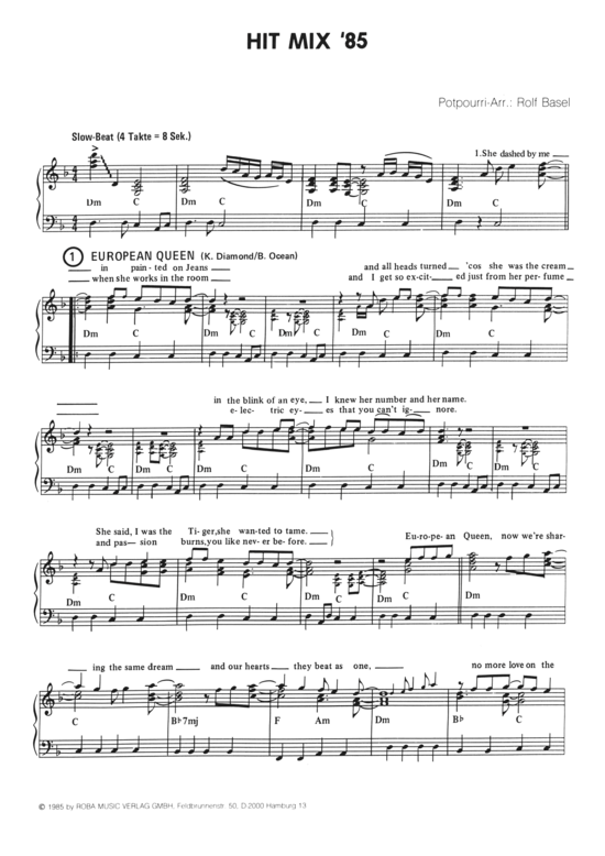 Produktbild zu: Hit Mix 85 (European Queen, Syncopation, Lucky Man, Lover Boy, Dancefloor, Mystery Lad) Billy Ocean