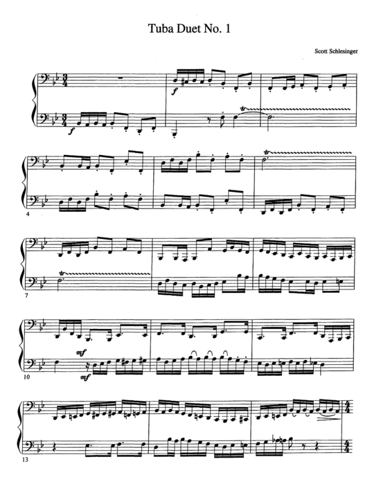 Product picture to: Six Tuba Duets Scott Schlesinger