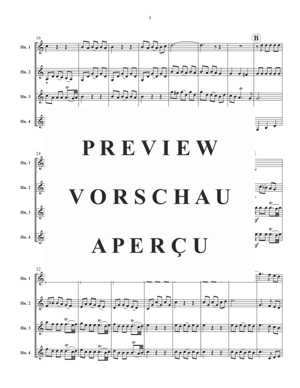 Product gallery: Page 4 of 10 Allegro from Water Music, , Horn Quartet