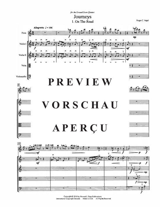 gallery: Journeys , , (Flöte und Streichquartett)