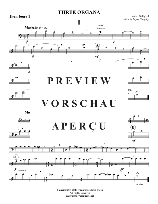 Product gallery: Page 6 of 13 Three Organa , , (Trombone Quartet)