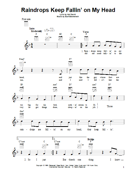 Product gallery: Page 1 of 1 Raindrops Keep Fallin' On My Head, B.J. Thomas