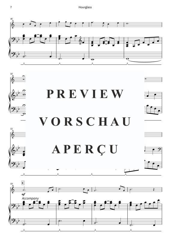 gallery: Hourglass - Gentle Melodies for Weddings, Church, and Other Occasions, , Trompete in B und Klavier