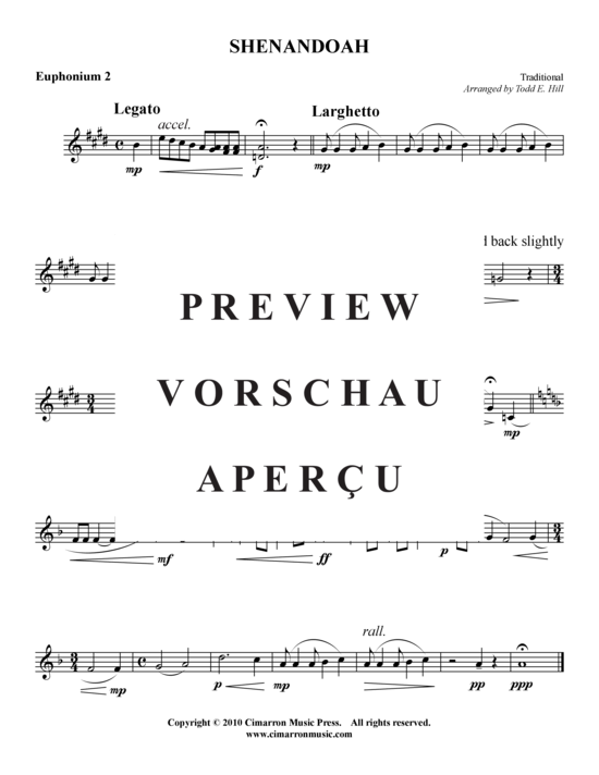 Product gallery: Page 6 of 8 Shenandoah , , (Tuba Quartet: 2x Baritone, 2xTuba)
