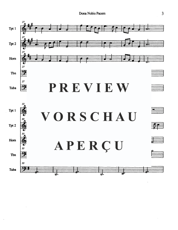Produktgalerie: Seite 5 von 11 Dona Nobis Pacem - Kanon 16. Jahrhundert, , Blechbläser Quintett