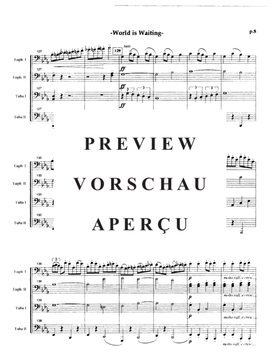 Product gallery: Page 12 of 21 World is Waiting for the Sunrise , , (Tuba Quartett EETT)
