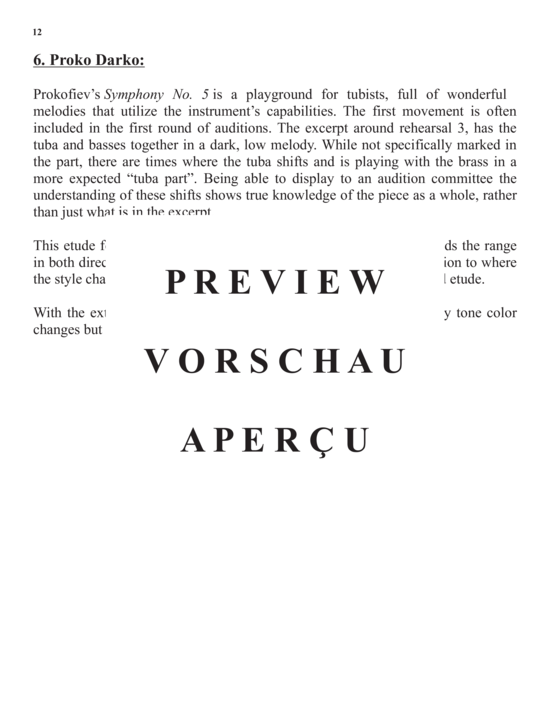 Product gallery: Page 14 of 21 15 Orchestral Etudes for Contrabass Tuba , , (KontrabassTuba Solo)