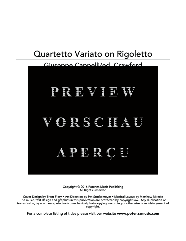 Product gallery: Page 3 of 11 Quartetto Variato on Rigoletto, , (clarinet in E flat and piano)